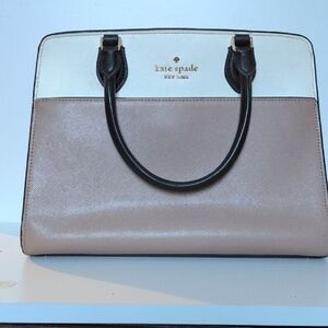 Kate Spade Cream and Tan Satchel